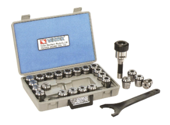ER-32 Collet Chuck Set R8 Shank 18pcs, With R8 Mount - Vertex