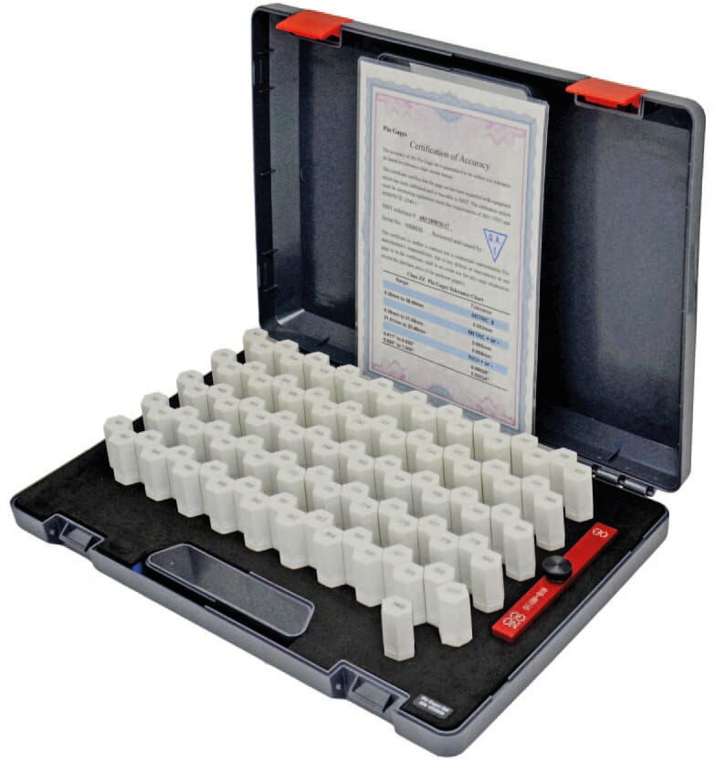 18–19 mm Prüfstift‑Satz, 101‑tlg., 0,01 mm Abstufung, mit Messstifthalter - Metav IndustryLine