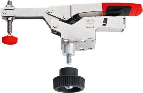 Klemmhalter, Schraubklemme, Verstellbare Klemme, Metallkonstruktion, Rot-Schwarz-Griff