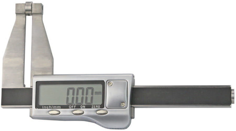 50 mm Blechdicken‑Digital‑Messschieber, 0,01mm Ablesung, feder selbsschließend, Metallgehäuse - Metav IndustryLine