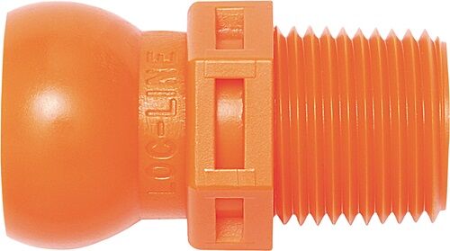 orange, plastic, threaded, ventil,  fitting