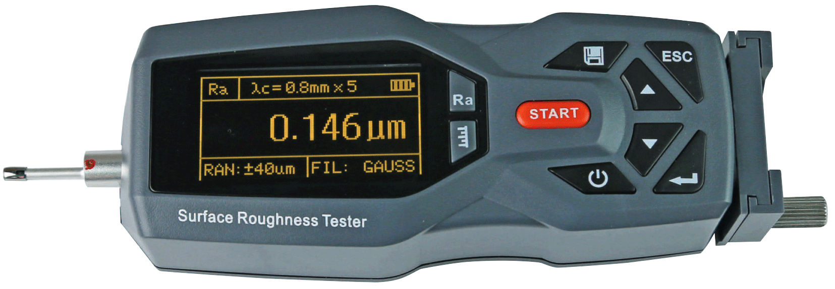 0,005-16 µm Rauheitsmessgerät mit Diamanttaster, USB, Koffer - Metav IndustryLine