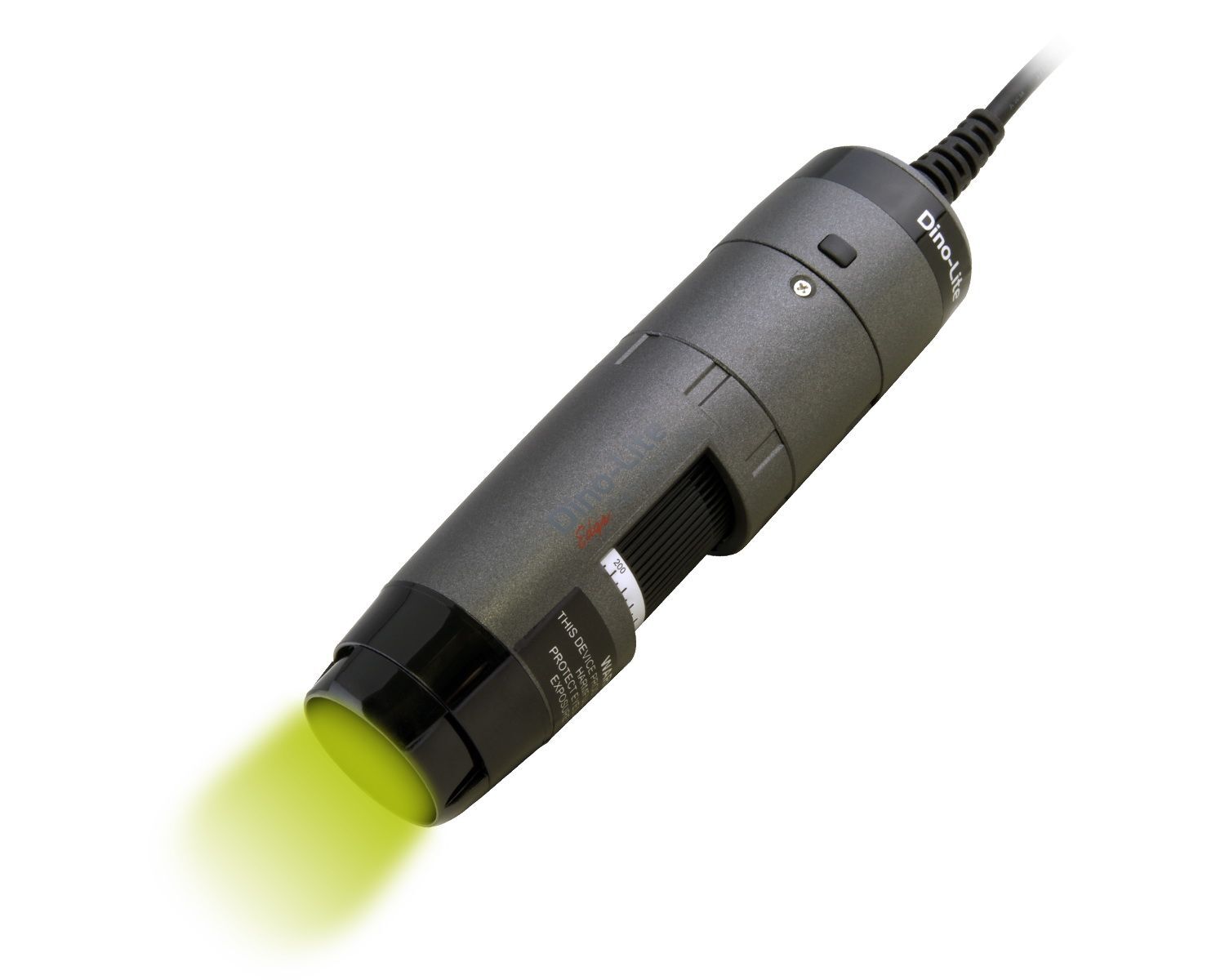 20–220x Fluoreszenz USB Mikroskop, 1,3MP, FLC, Frontkappen, Kalibrierbar, Kunststoff, Microtouch, Messfunktion - Dino-Lite