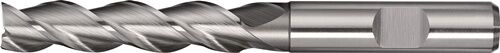 10mm Bohrnutenfräser Vollhartmetall HSS-Co8 Dreischneider Zentrumschnitt Zylinderschaft 9,5mm Freischliff, DIN 844 40° Drallwinkel - TECWERK