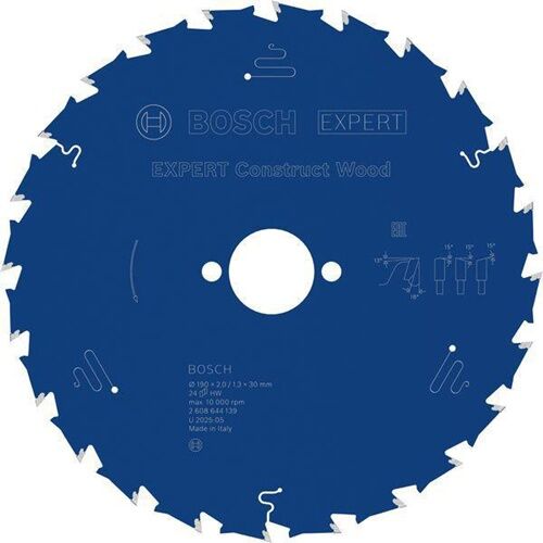 circular saw blade, laser-cut blade, blue disc, saw tooth blade, center hole