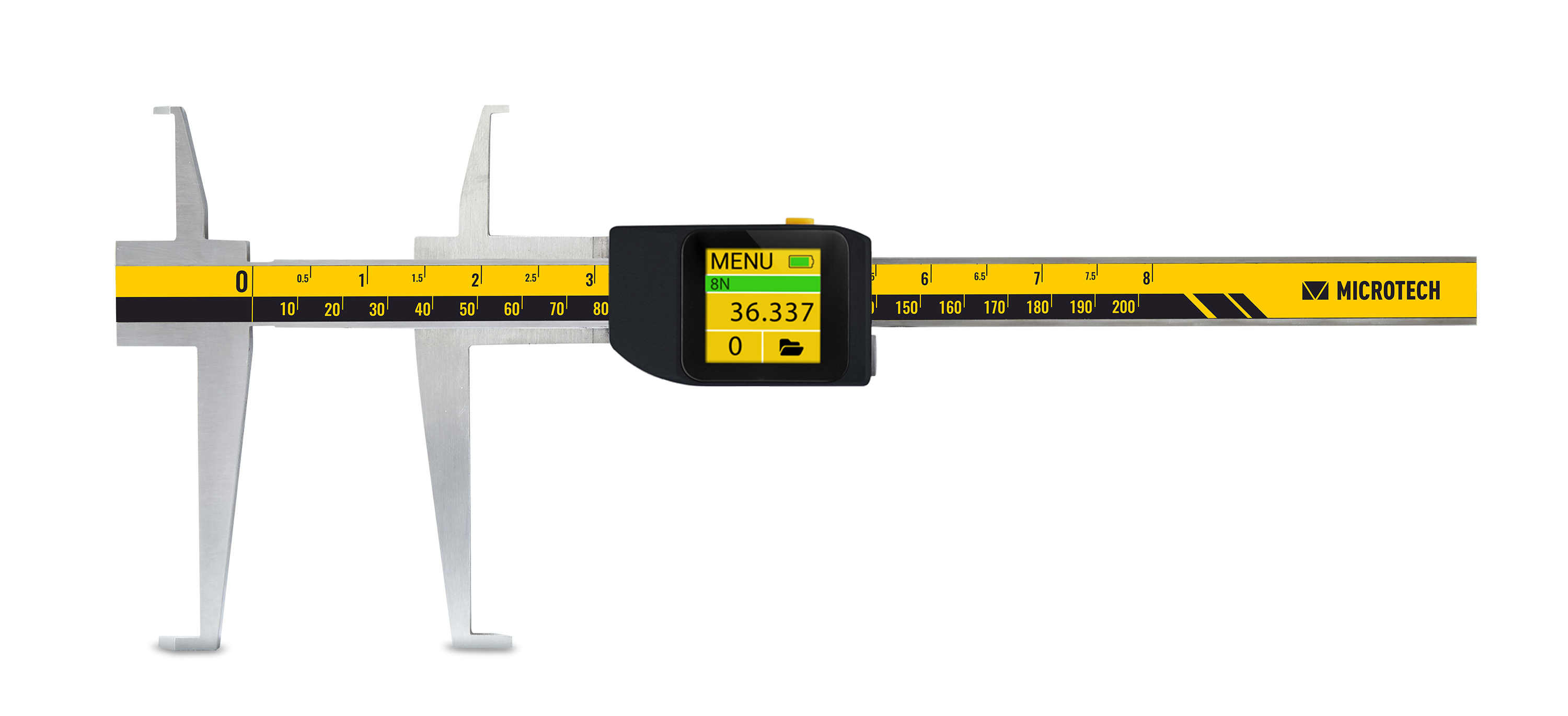 300mm Digitaler Messschieber, 0,005mm Auflösung, IP54, ISO17025 Kalibriert, Wireless+USB - Microtech Metrology