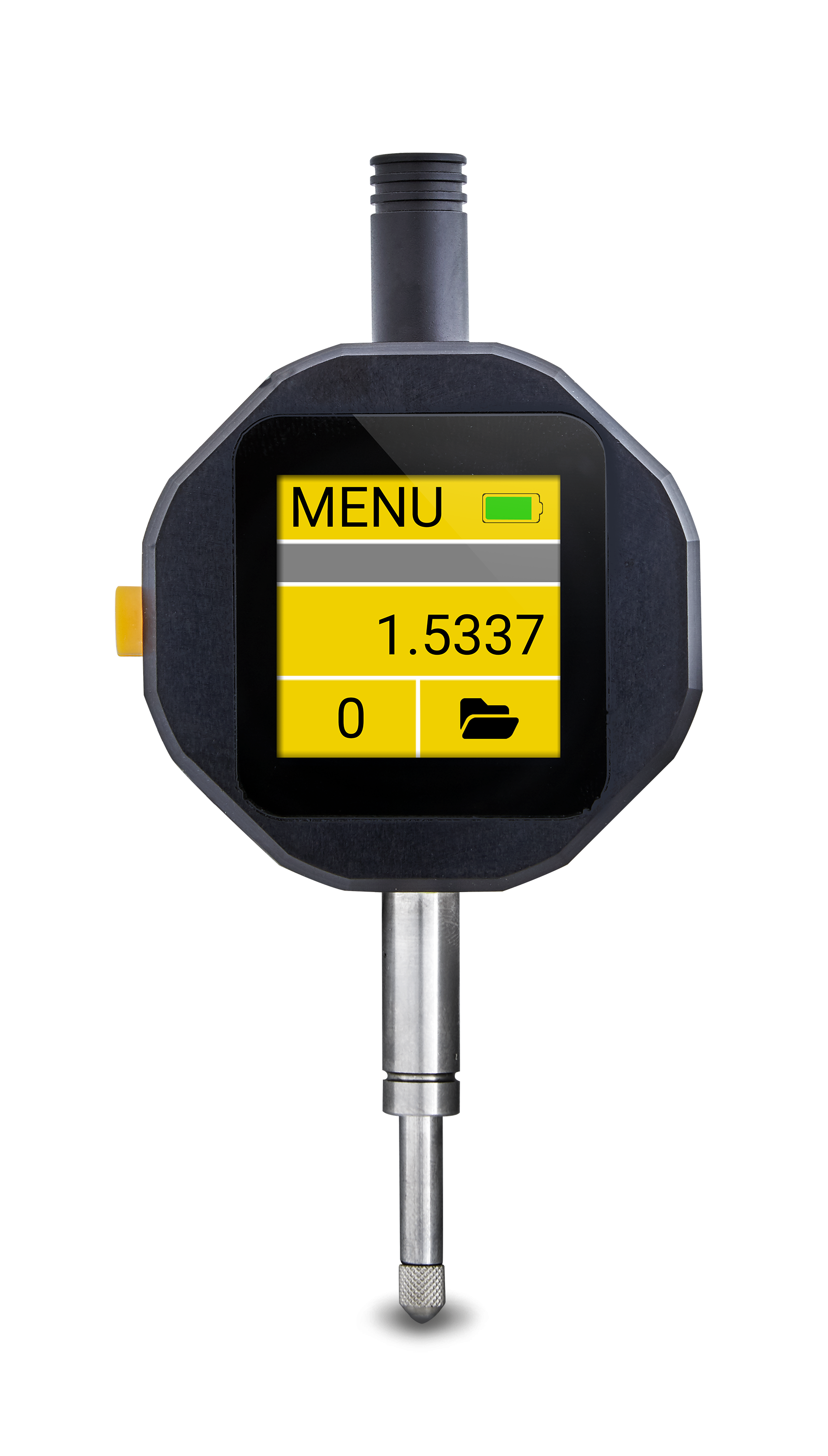 25,4mm Digital Messuhr, 0,002mm Genauigkeit, Touchscreen, ISO 17025 Kalibriert, IP54, Wireless/USB Anschluss - Microtech Metrology